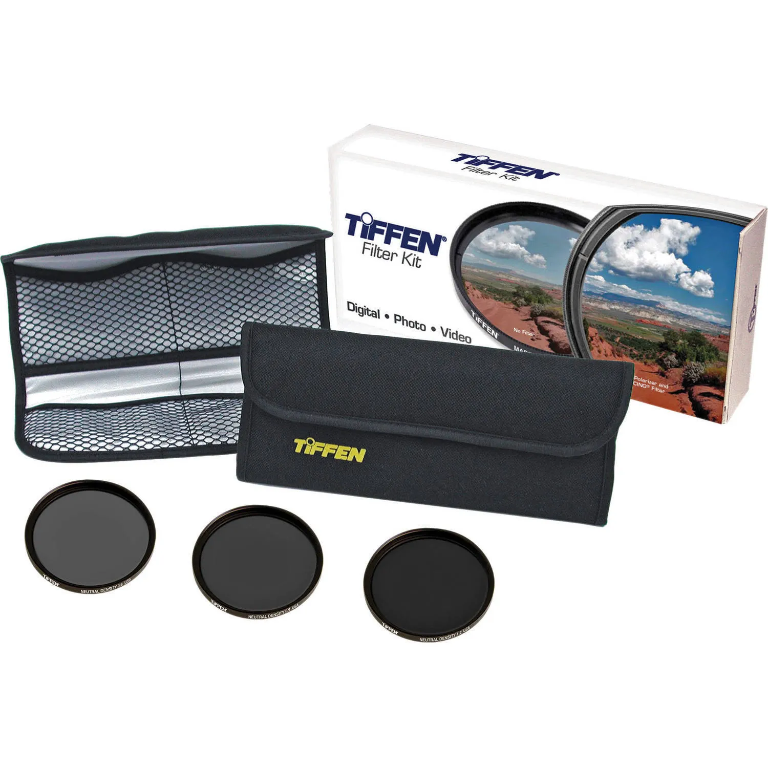 Tiffen 67mm Digital Neutral Density Filter Kit (67NDK3) 3-Filter Production Set (ND 0.6, ND 0.9, ND 1.2)