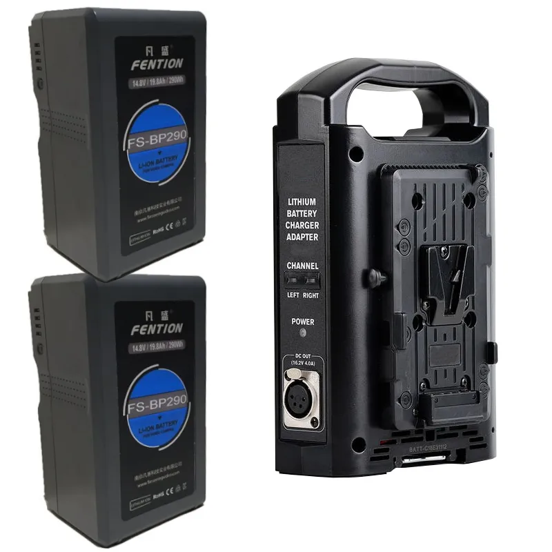 2x Batteries V-Mount 290Wh + Chargeur