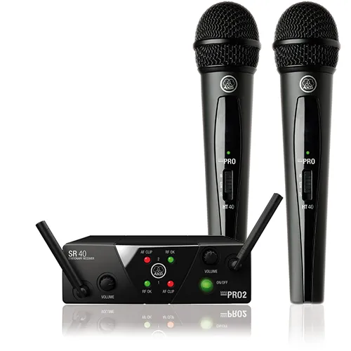  2 micros HF avec récepteur AKG
