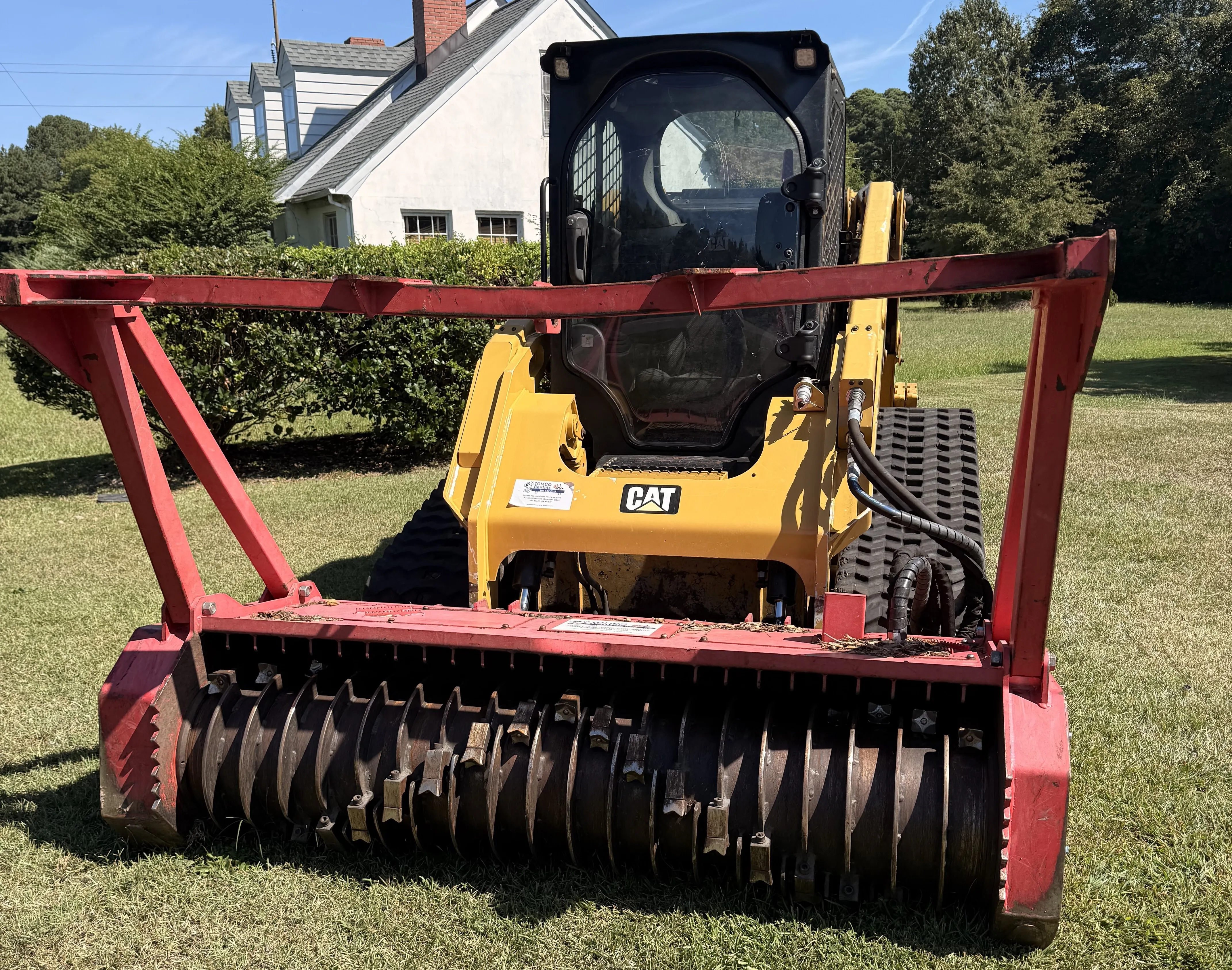 Rotary Drum Mulcher Skid Steer Attachment