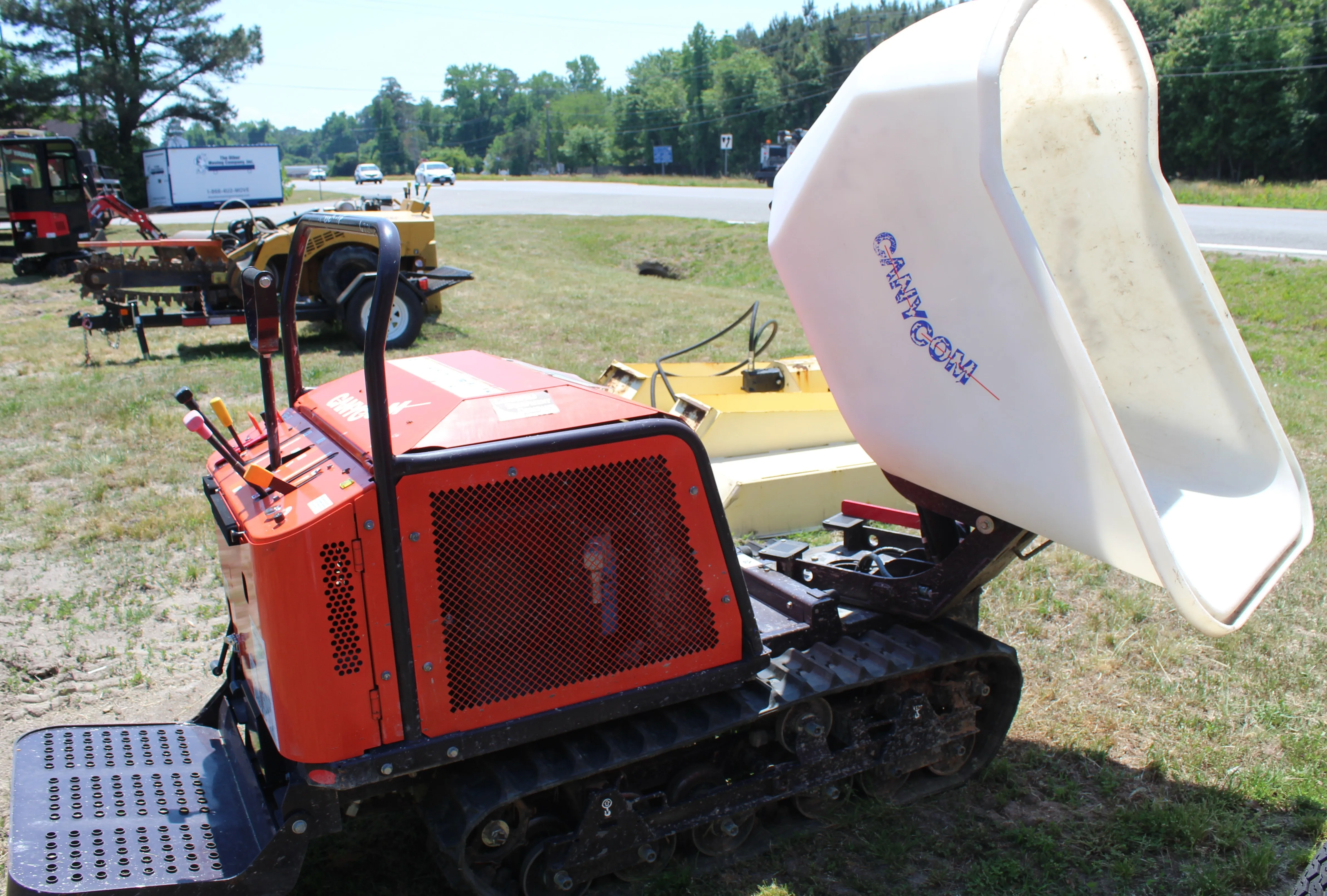 Concrete Georgia Buggy, Track power, Honda Gas Motor, 180 Degree Pivot Dump Body