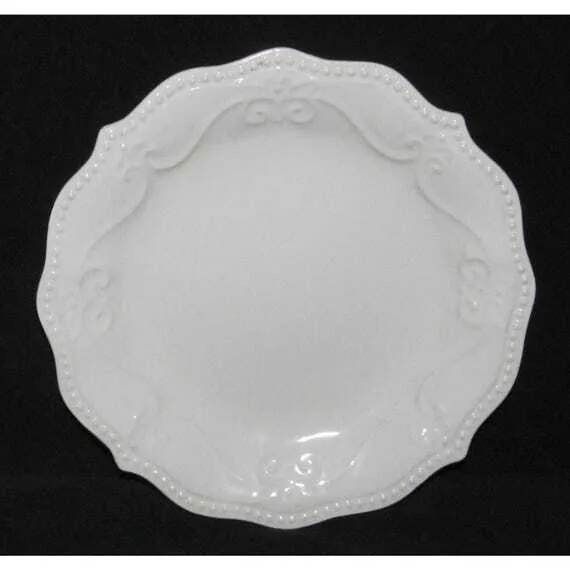 Paige Linen White Salad Plate
