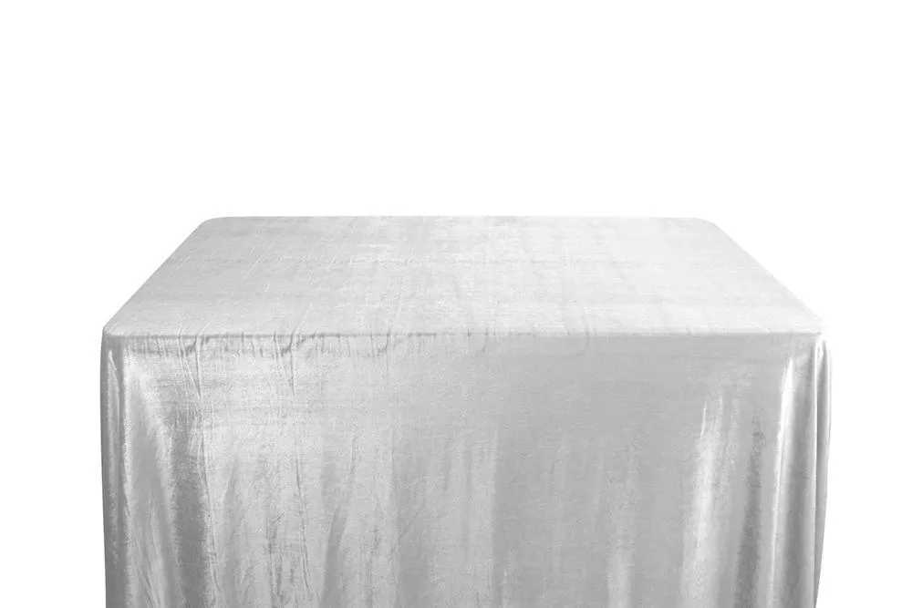 Rectangular Table Clothes (white velvet color)         