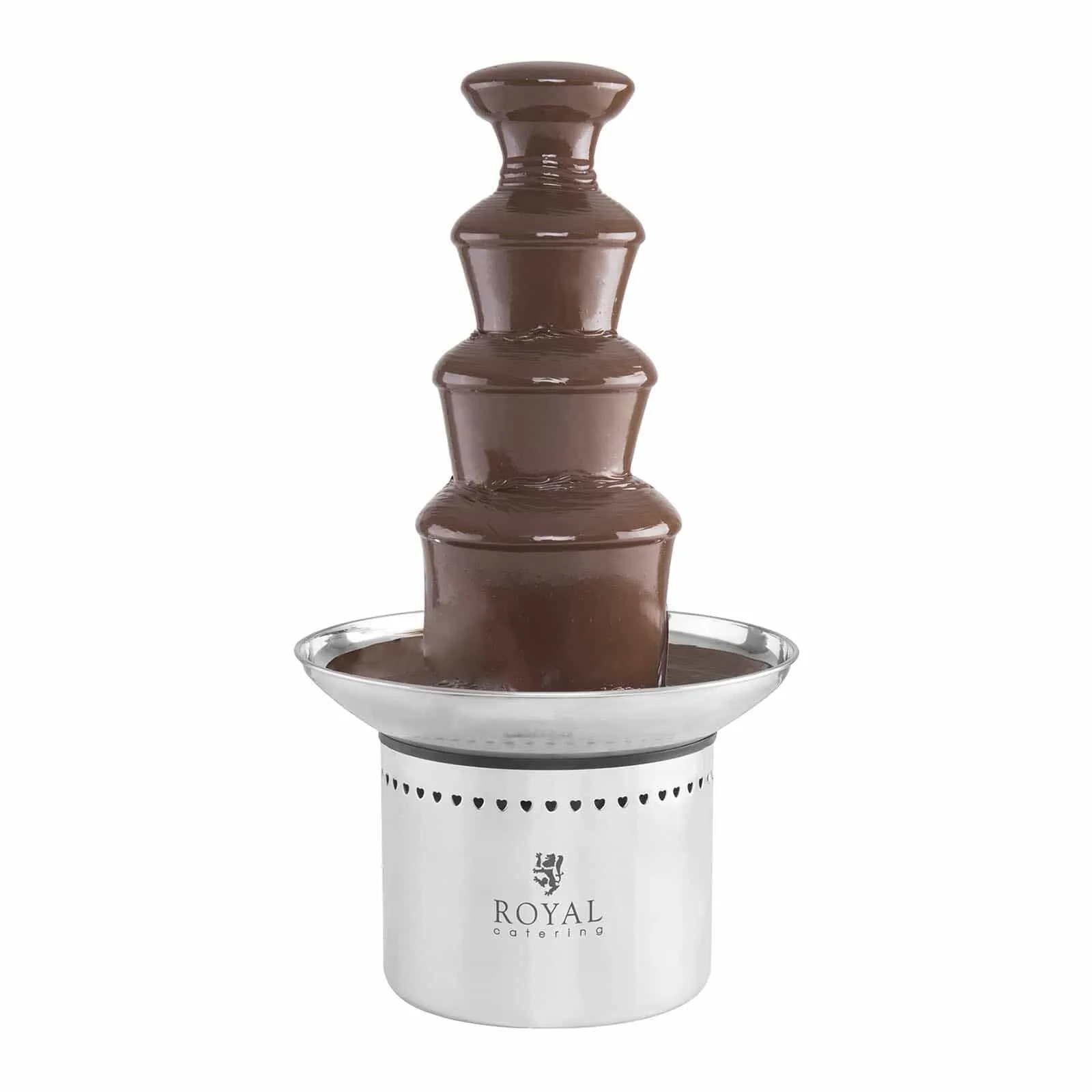 Fontaine à Chocolat Professionnelle Électrique Fondue au Chocolat 3 niveaux - Royal Catering 