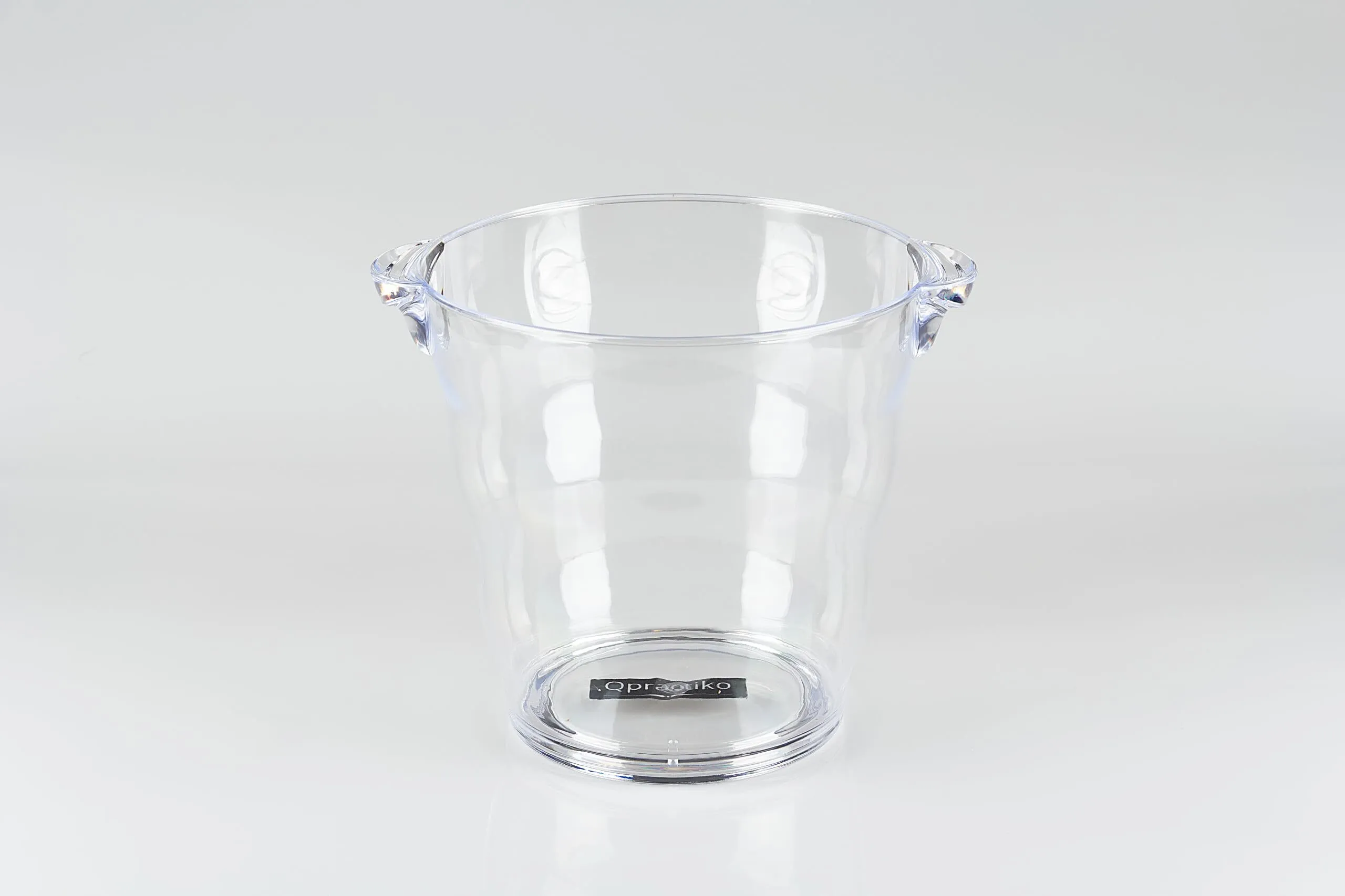 Seau à champagne Seau à Glaçons 4L | Transparent, Clair, 25 x 20 x 19 cm, Plastique