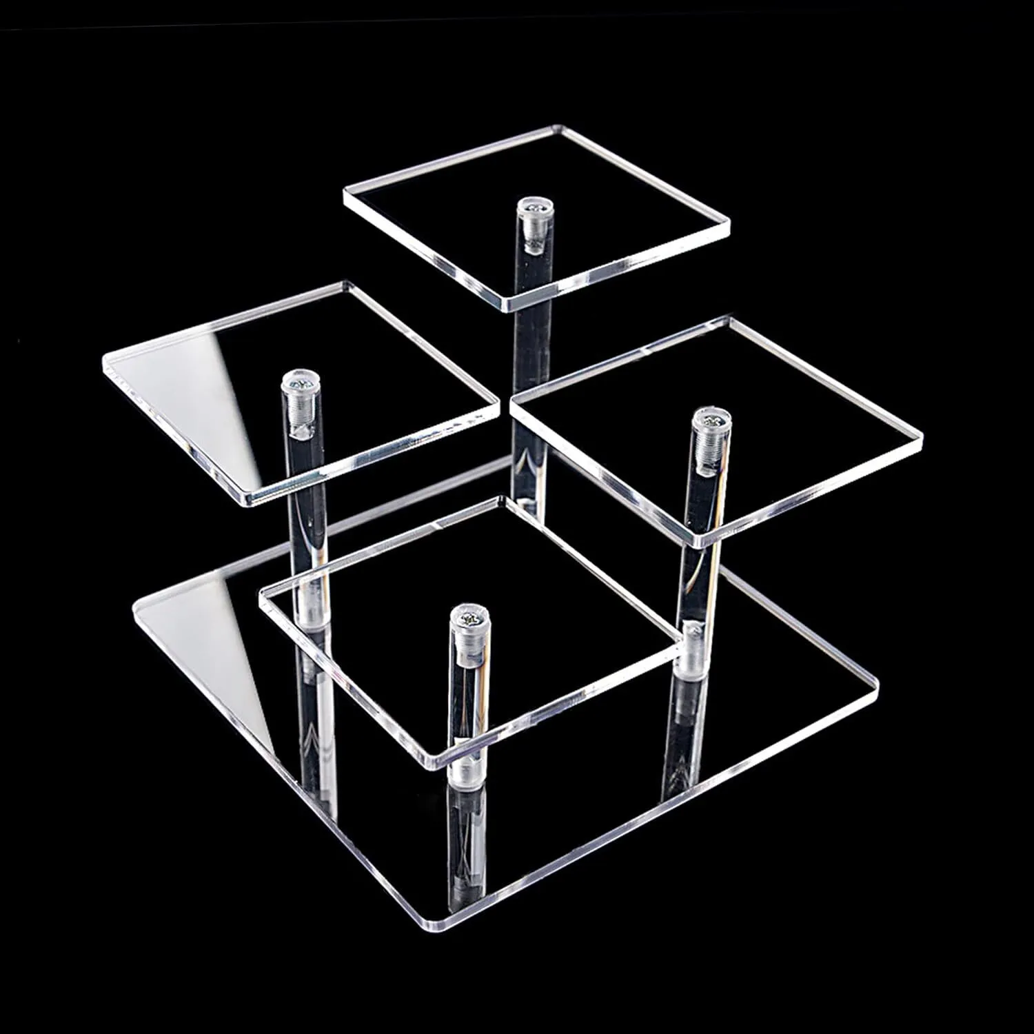 Présentoir Acrylique Transparent Étagère pour Objets de Collection Bijoux Gâteau Donuts Parfum Affichage, 1 Pièces