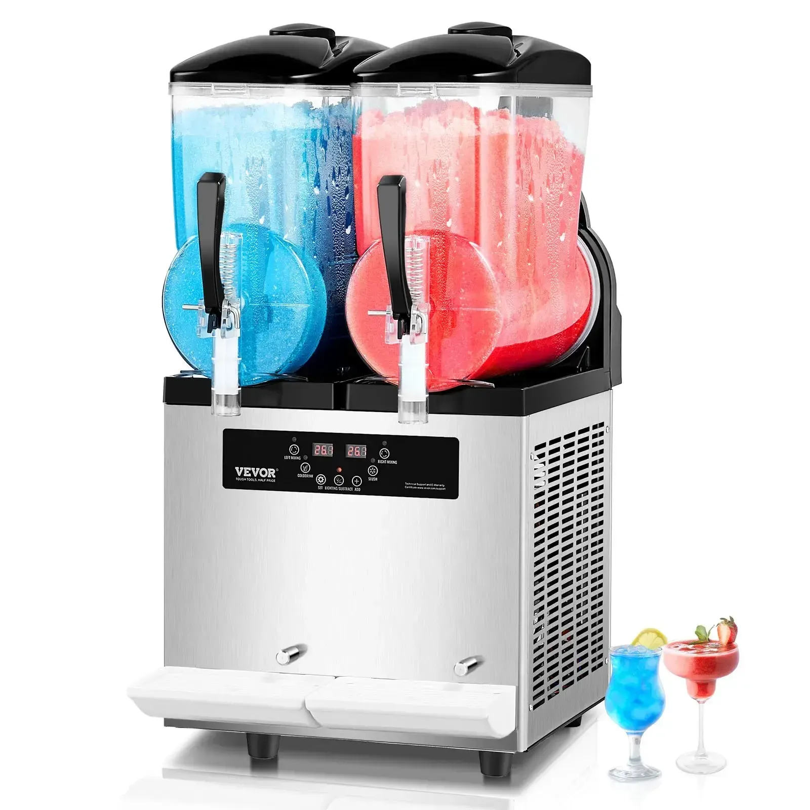 Machine à Granité Granitas Commerciale 2 Réservoirs de 12 L Boisson Glacée