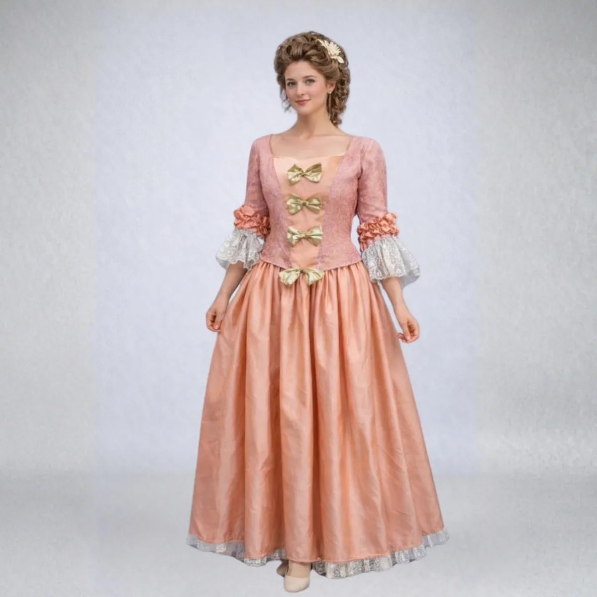 Rožinė dvaro dama (baroko stiliaus kostiumas)