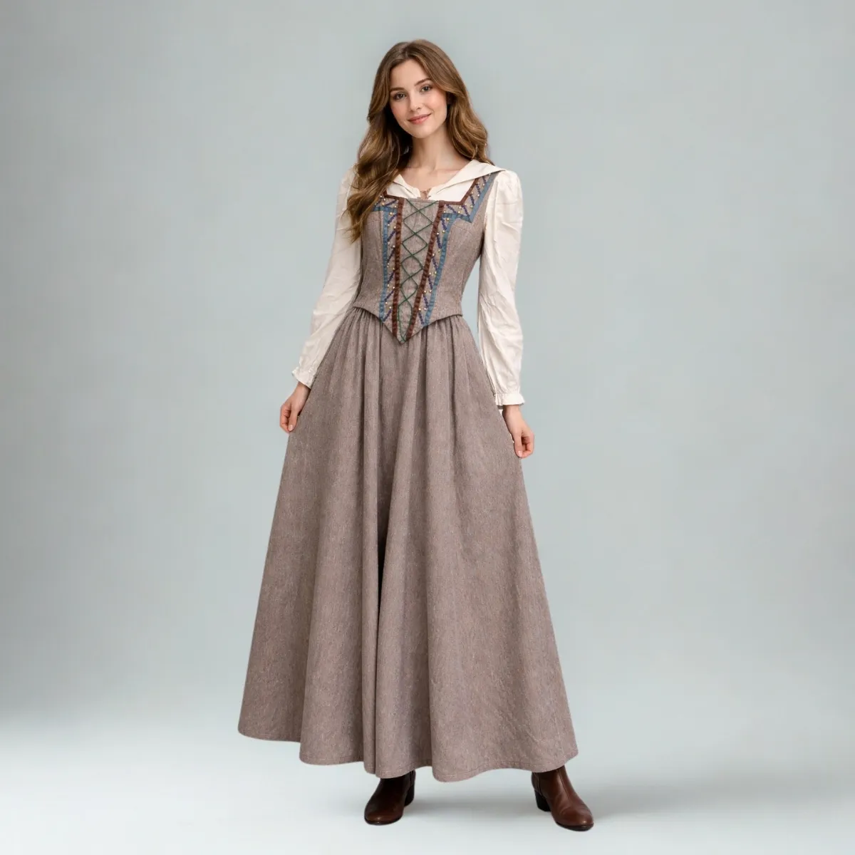 Viduramžių miestietės kostiumas