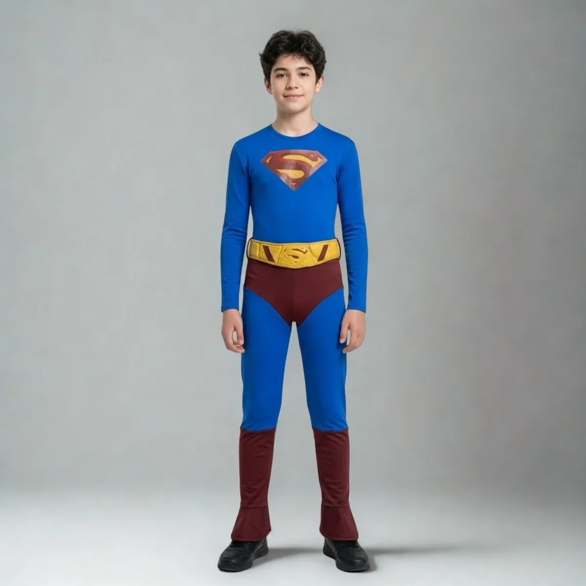 Supermeno tipo superherojaus kostiumas berniukui (10-11 m.)