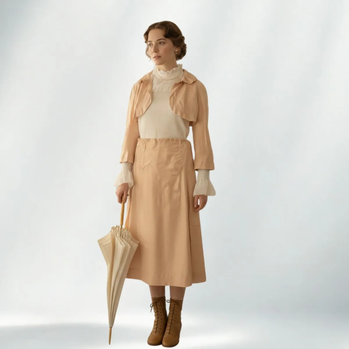 Romantiško vintažinio stiliaus kostiumas