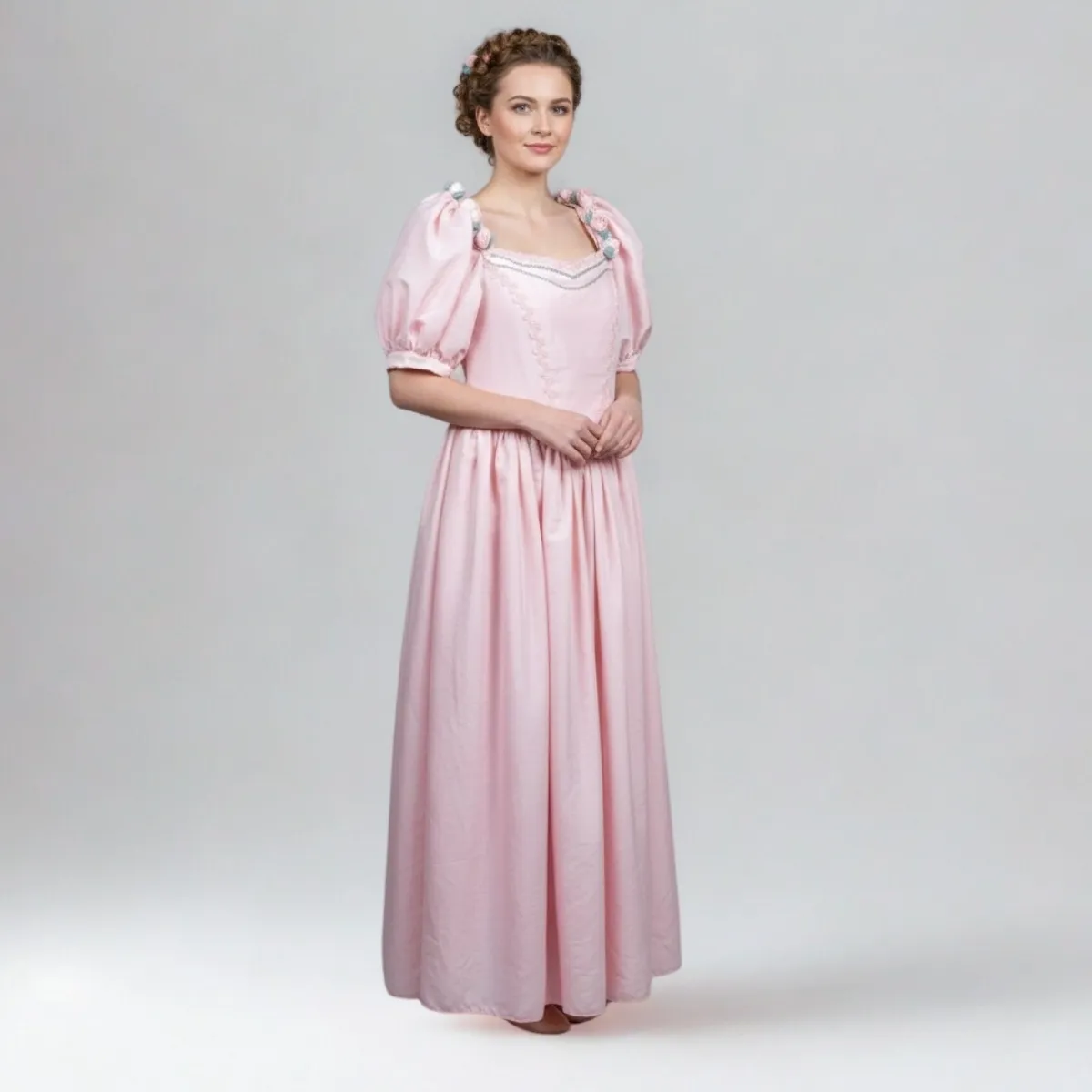 Rožinė dama (Viktorijos laikų kostiumas)