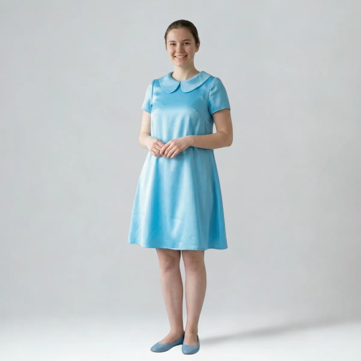 60-ųjų mod stiliaus suknelė