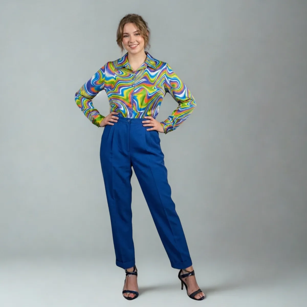 Psichodelinis hipių kostiumas