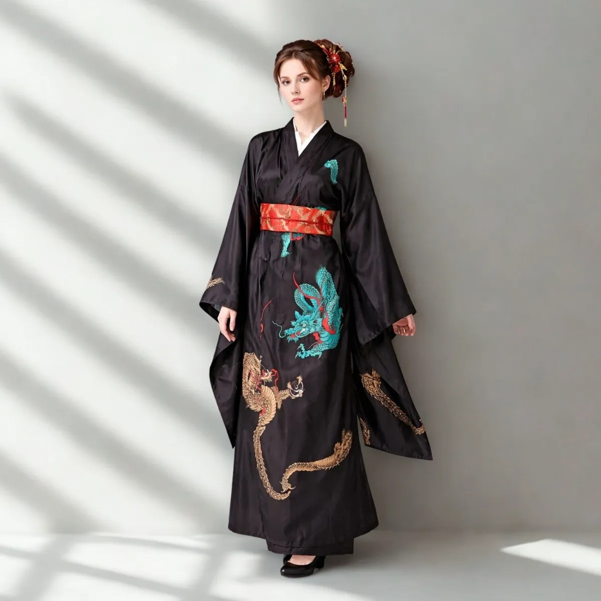 Geišos stiliaus kostiumas