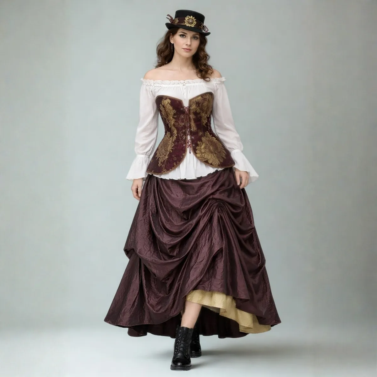 Steampunk nuotykių ieškotojos kostiumas 