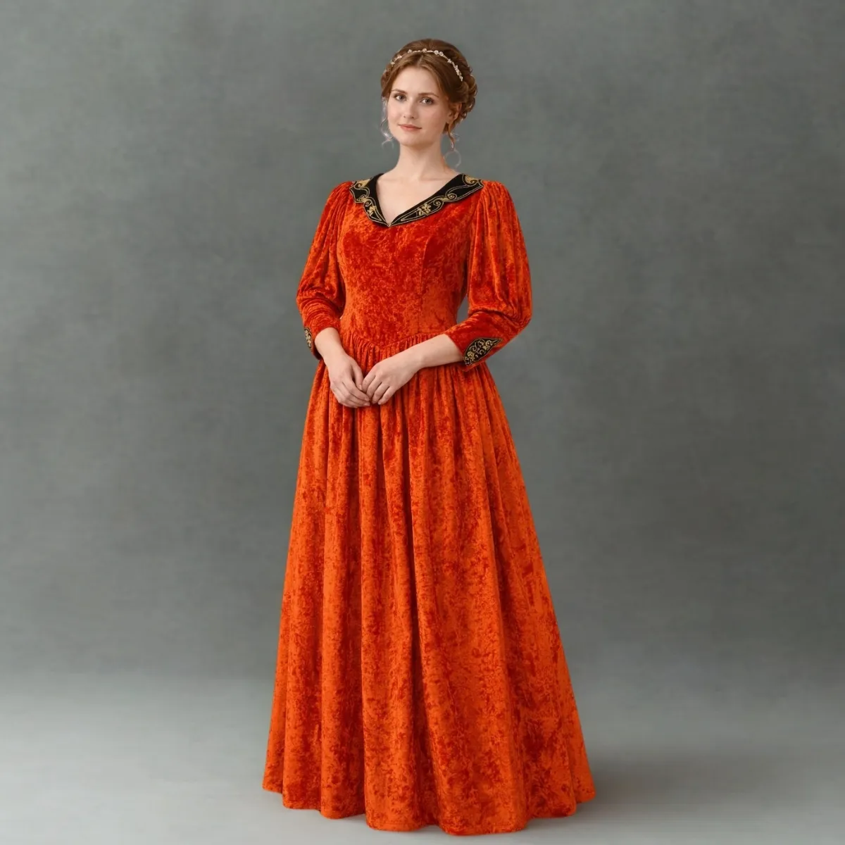 Karališkos puotos viešnia (viduramžių stiliaus kostiumas)