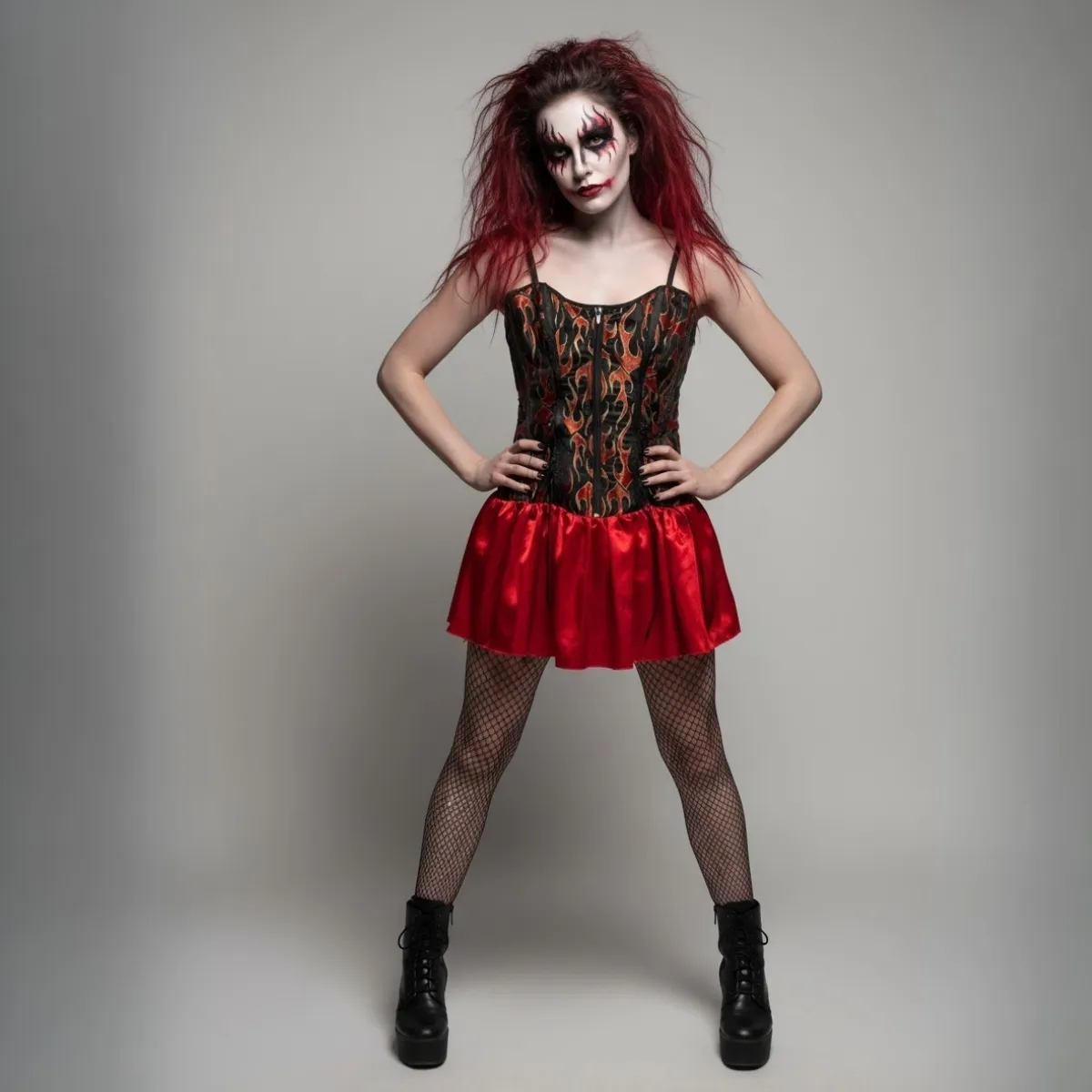 Liepsnojančios raganos kostiumas