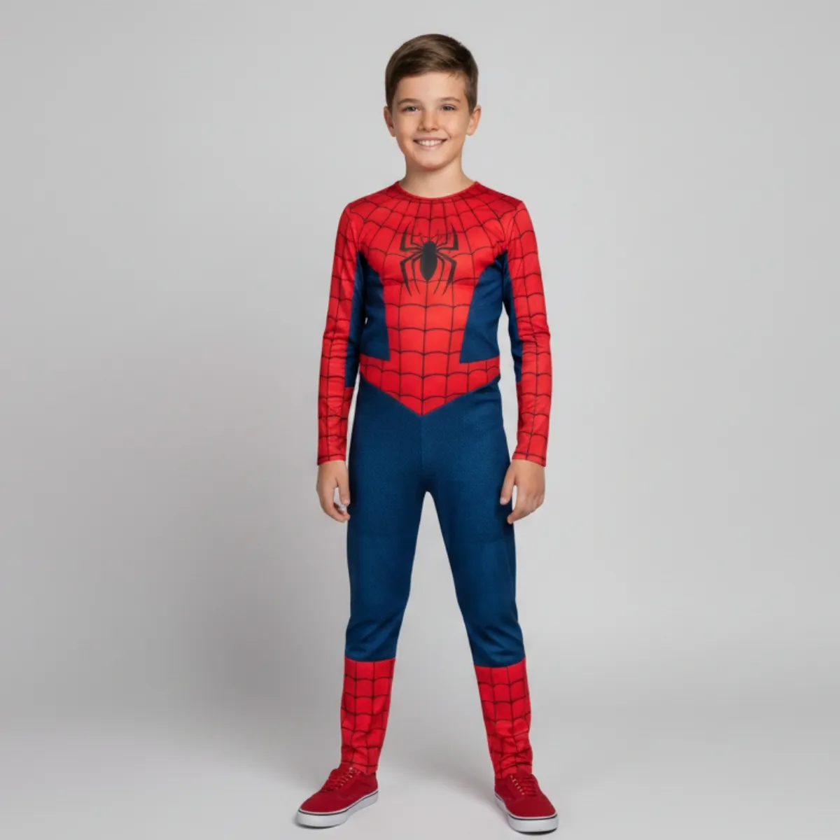 Žmogaus voro kostiumas berniukui