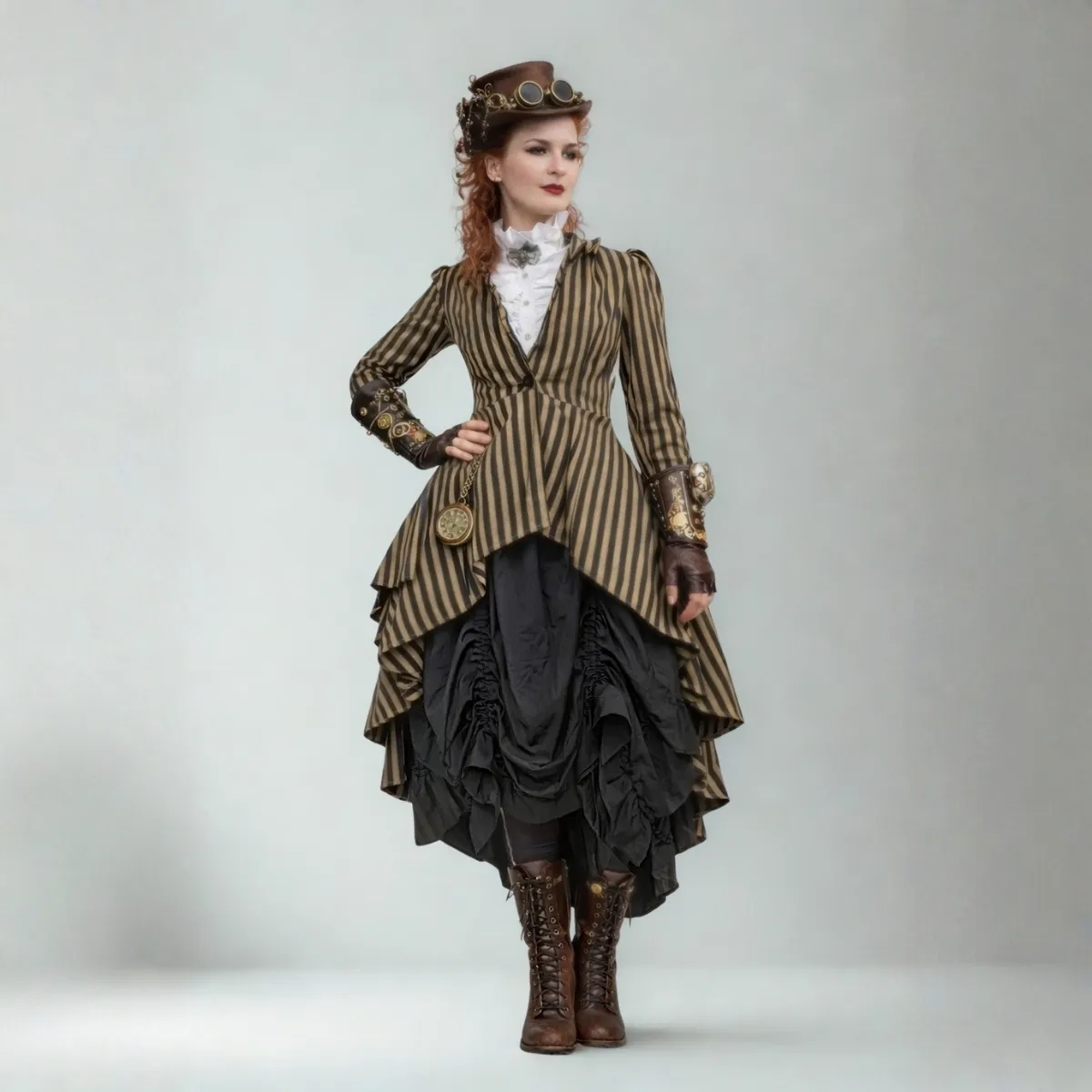 Steampunk aristokratės kostiumas