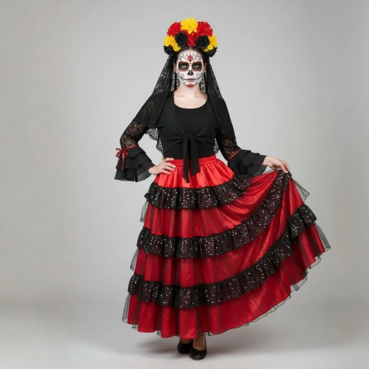 Mirties kostiumas (Dia de los Muertos tema)