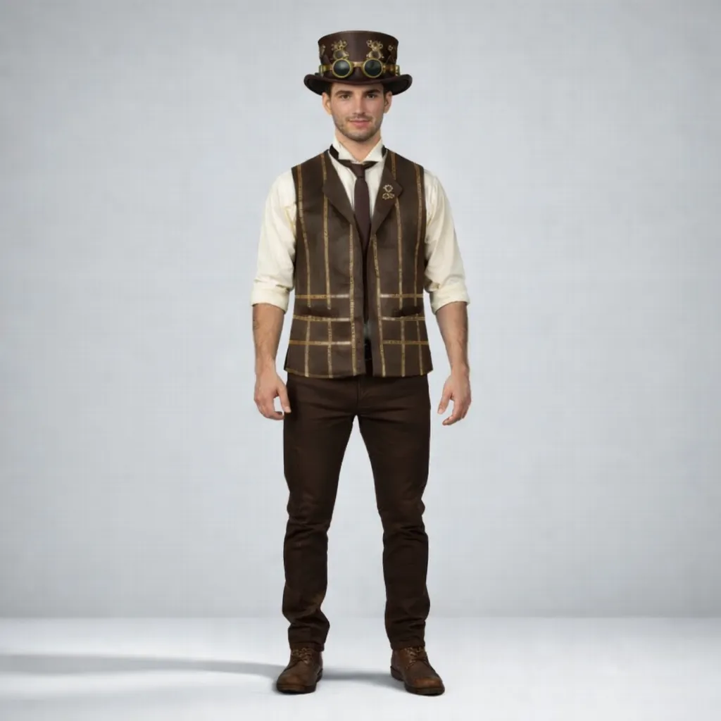 Steampunk stiliaus nuotykių ieškotojas