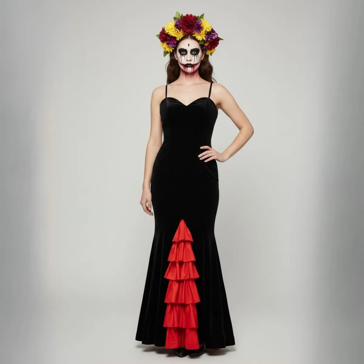 Mirusiųjų dienos šokėjos kostiumas