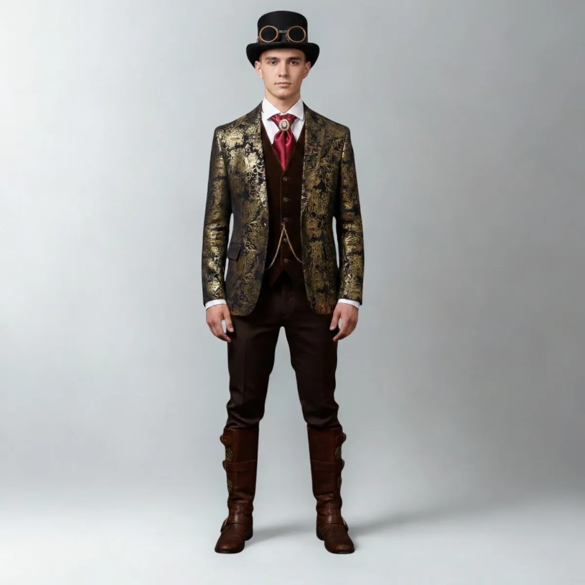 Auksinis steampunk berniukas 