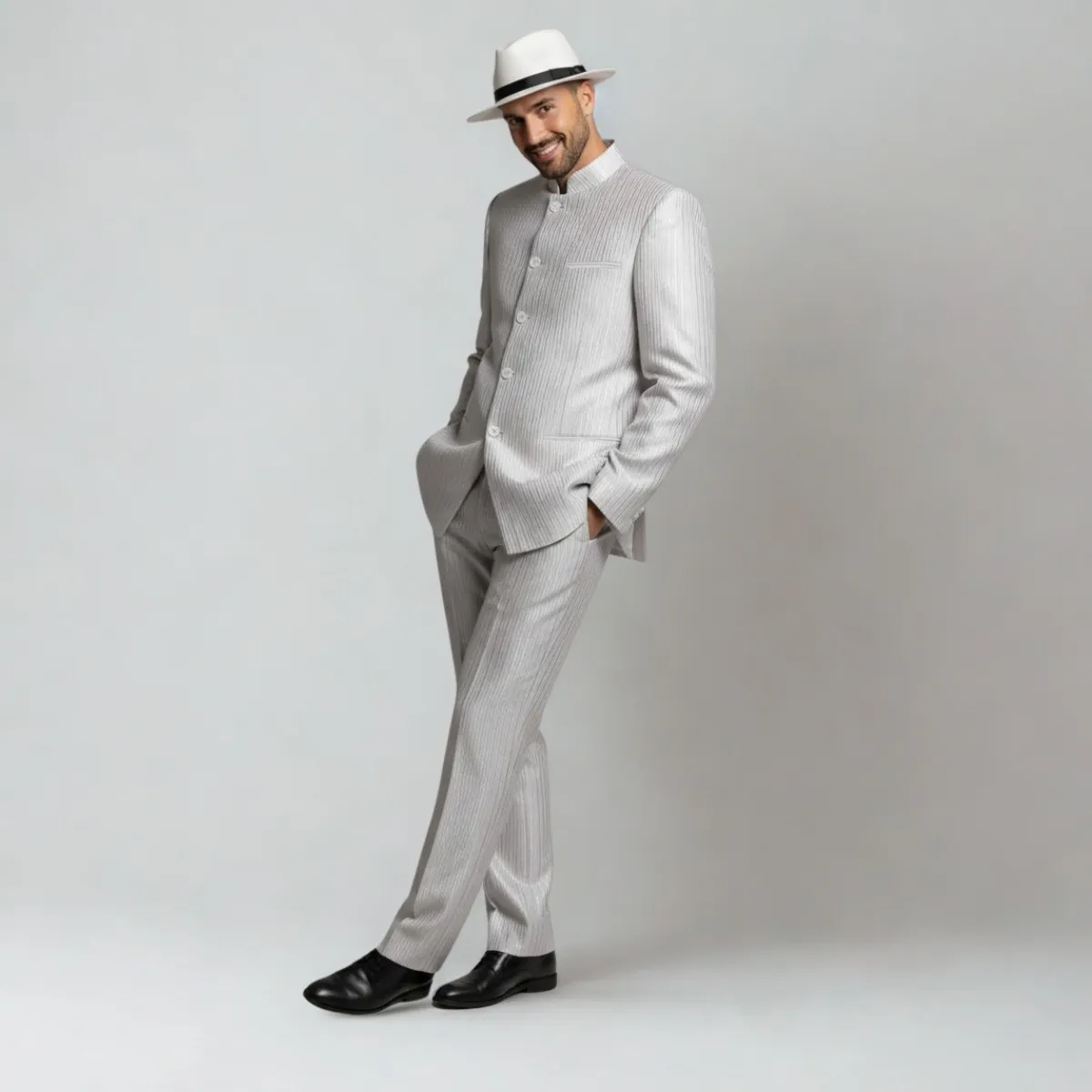 Retro Silver Lounge Gentleman