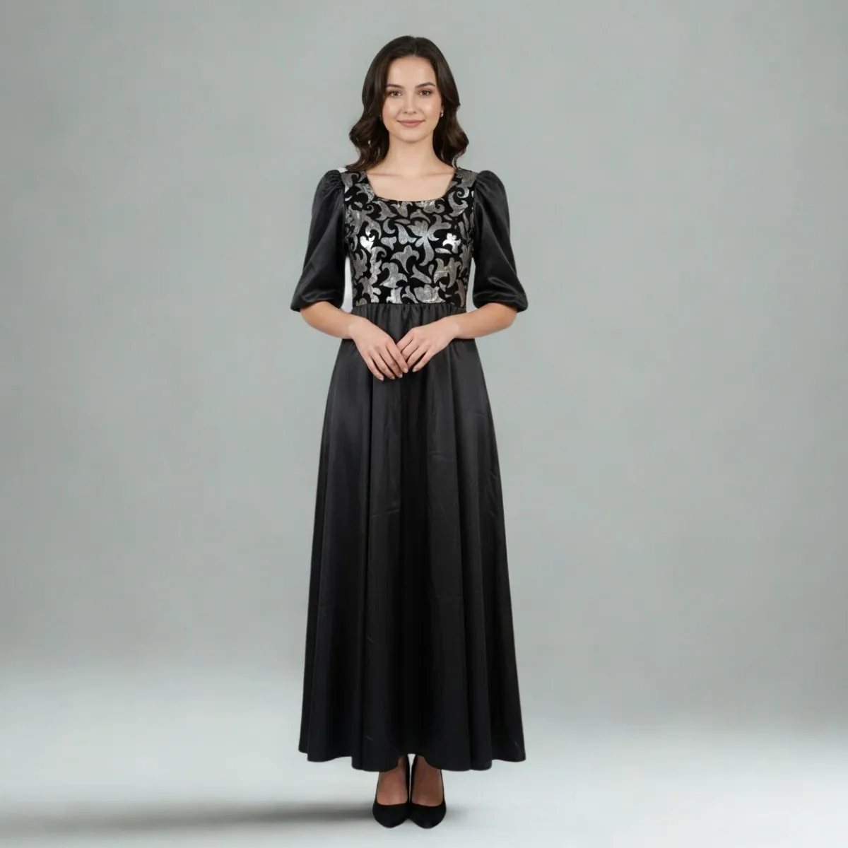 Viduramžių stiliaus dvaro damos suknelė