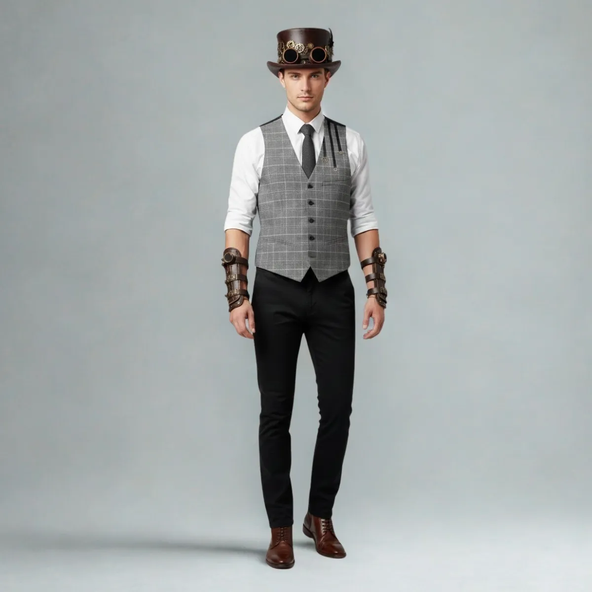 Steampunk stiliaus džentelmenas