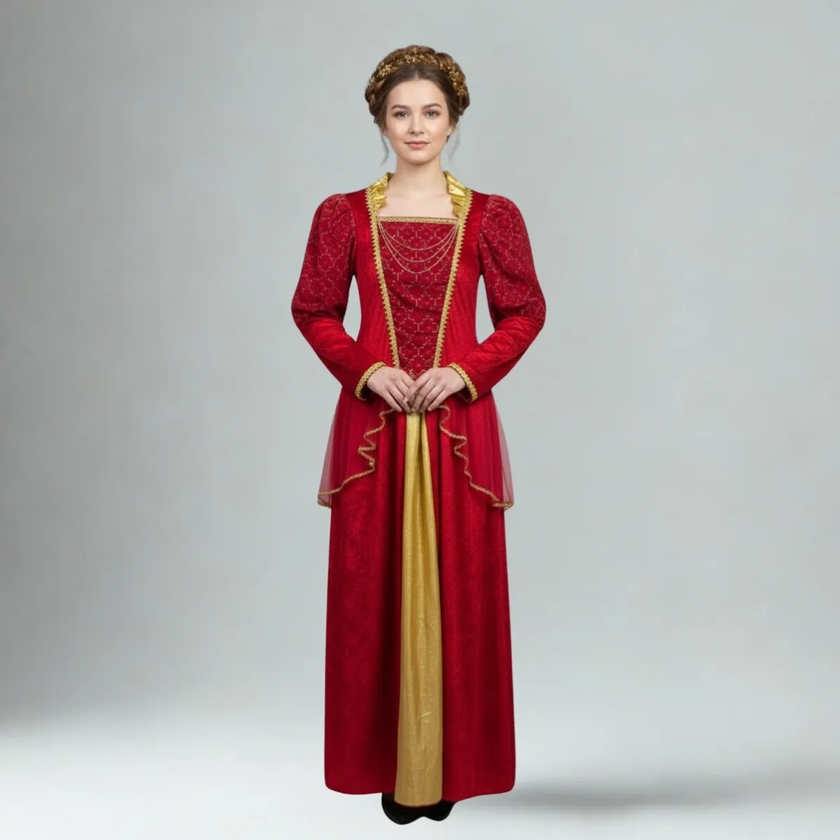 Renesansinio stiliaus damos suknelė