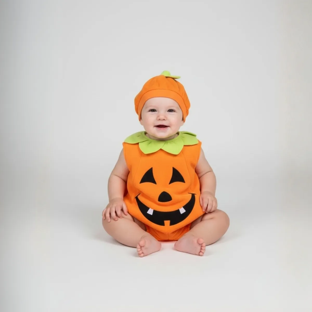 Moliūgėlio kostiumas mažiems vaikams