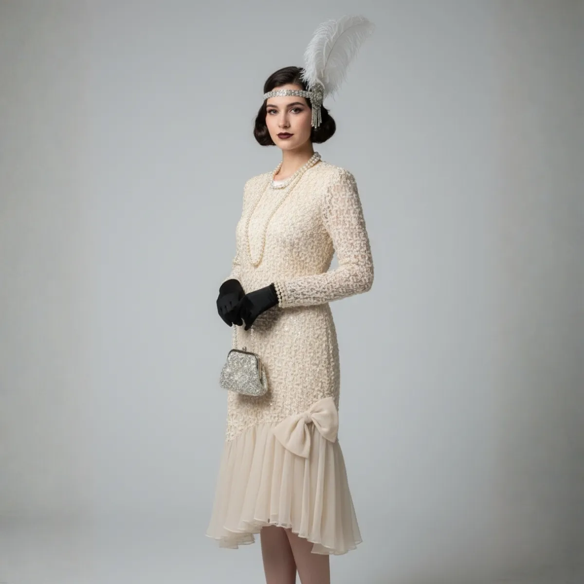 Vintage 1920-ųjų suknelė