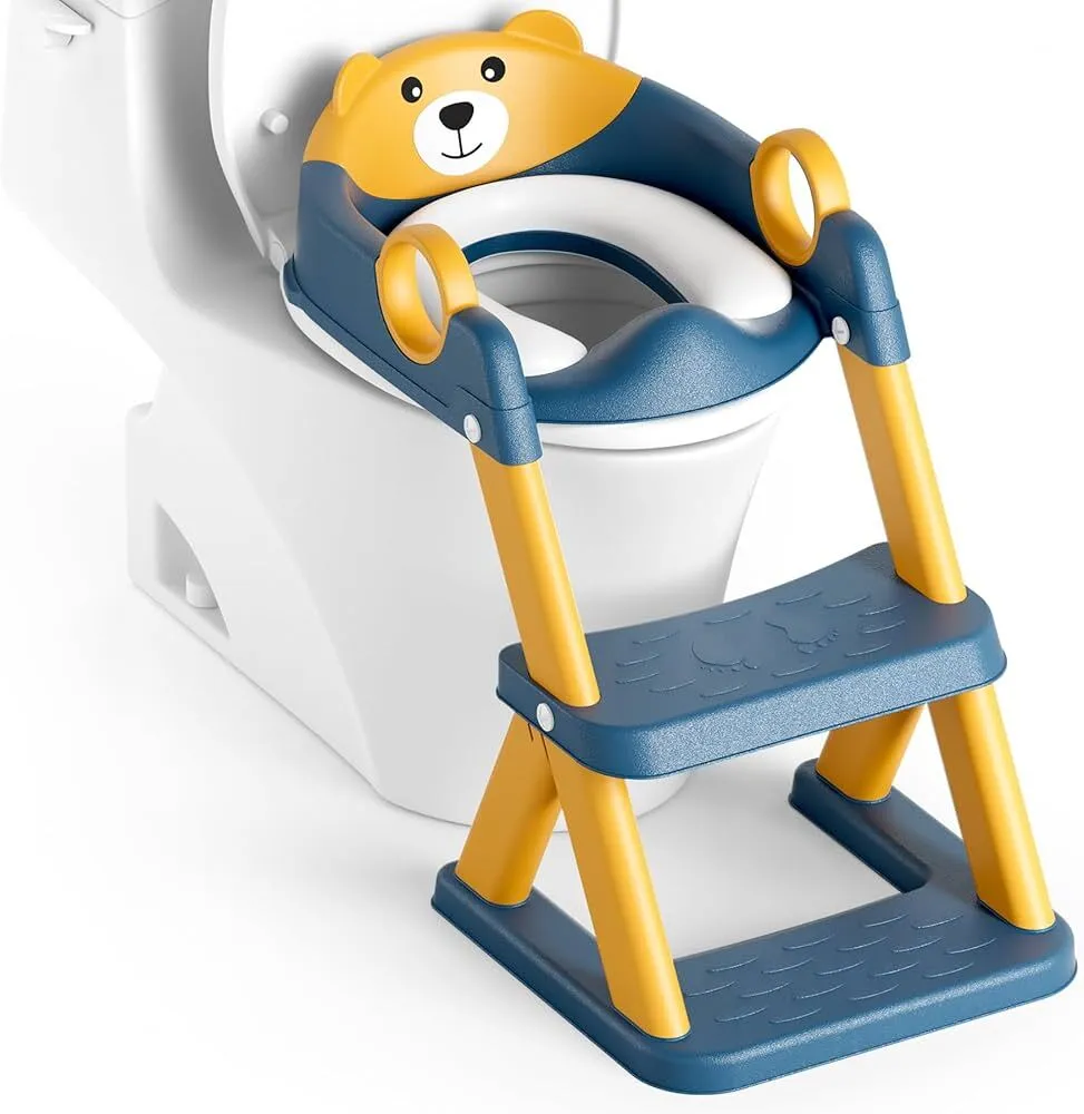 Kids Toilet Seat with Ladder – 2-in-1 Toilet for Toddlers