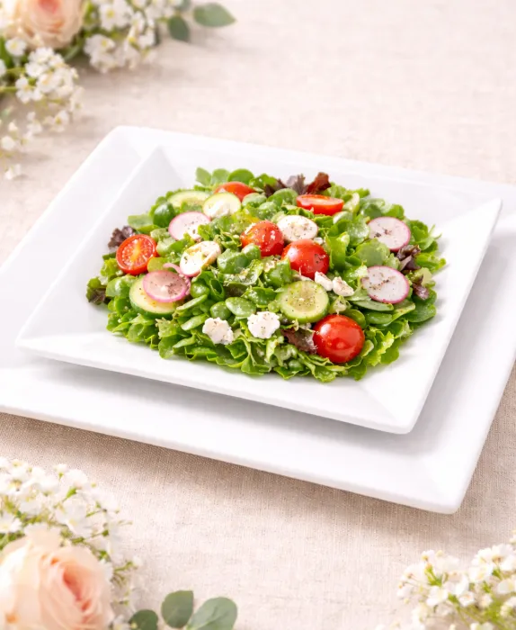 Plaza White Square Salad Plate (8.25")