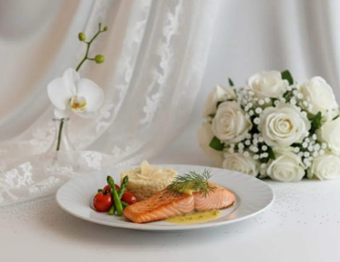 White Swirl Dinner Plate