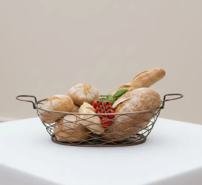 Copper Wire Bread Basket