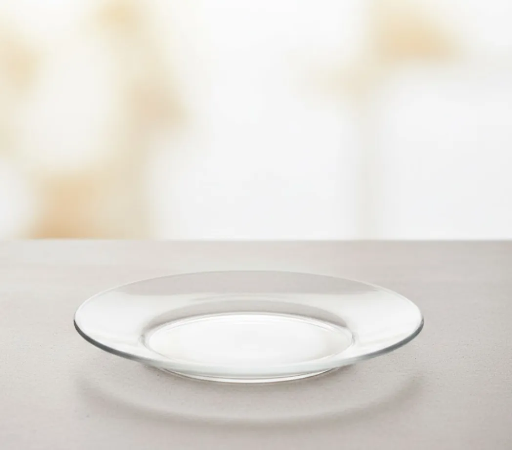 Glass 7" Plate Smooth Edge