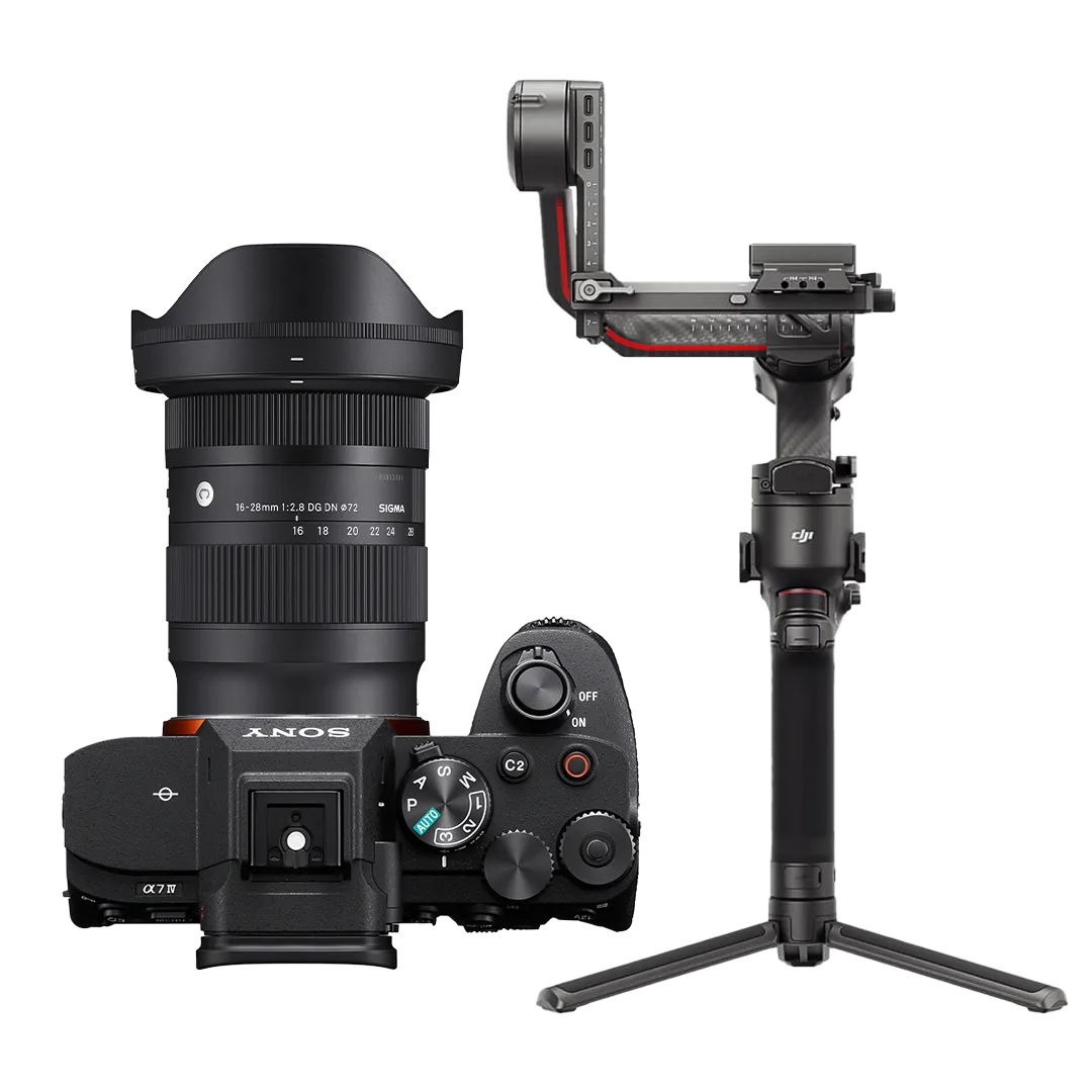 Sony A7IV + 16-28mm Lens + DJI RS3 Pro