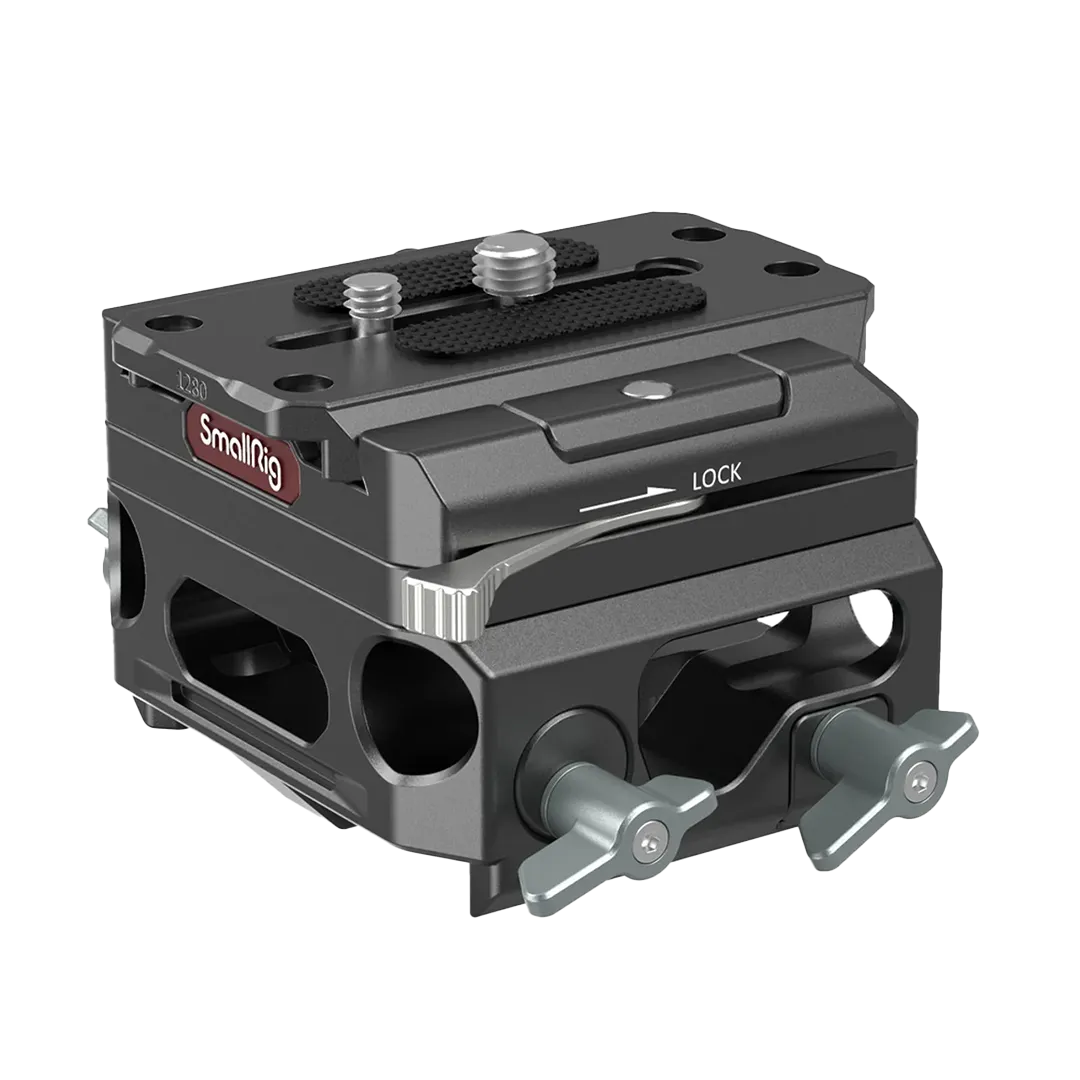 SmallRig Lightweight Baseplate with Dual 15mm Rod Clamp