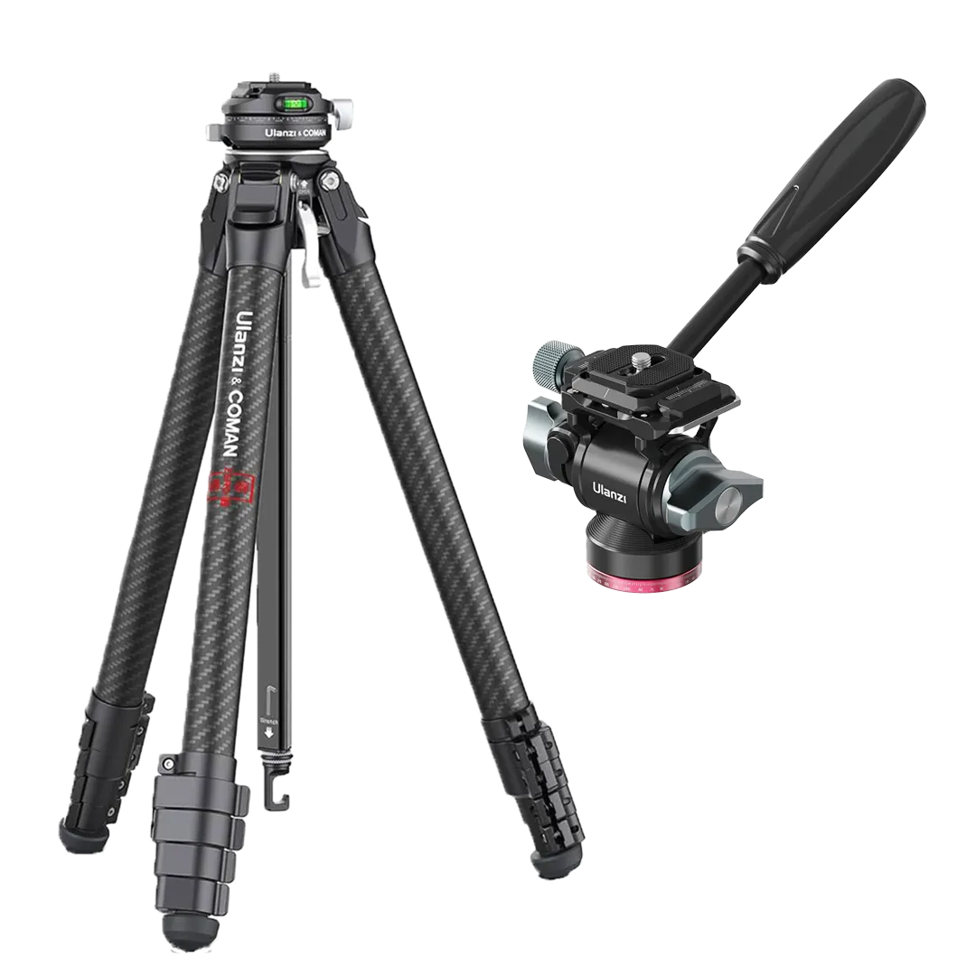 Ulanzi Zero F38 Travel Tripod + U-190 Mini Fluid Head