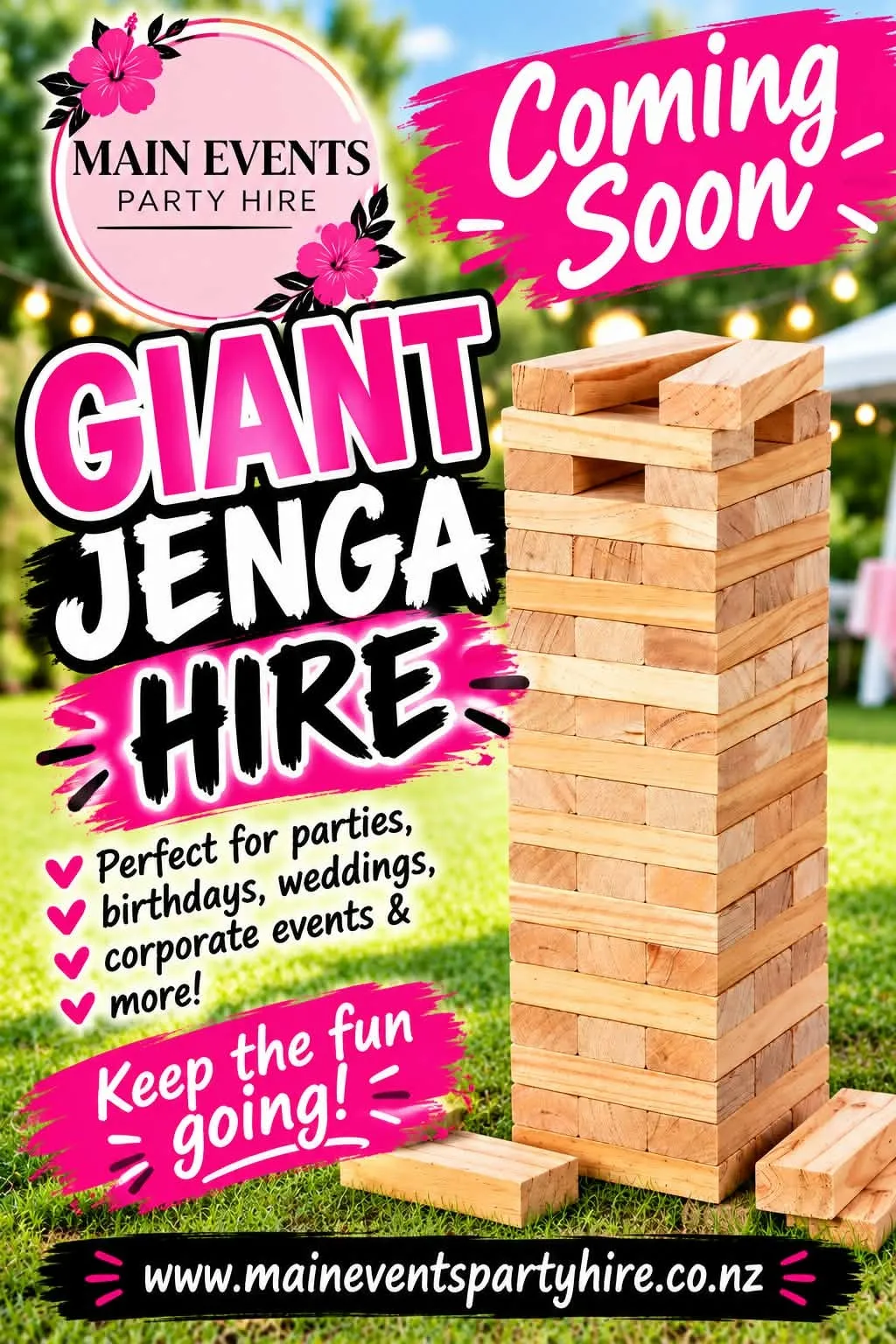 Giant Jenga Game (5ft Height)