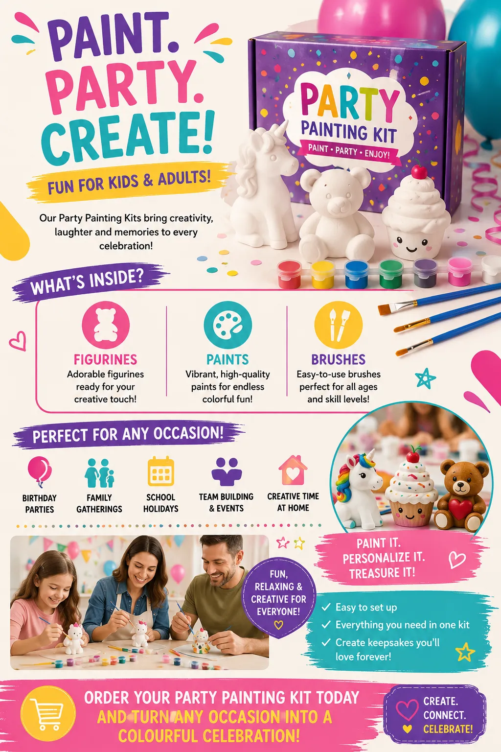 Arts and Crafts Painting Kits (minimum 5) $13.50 each