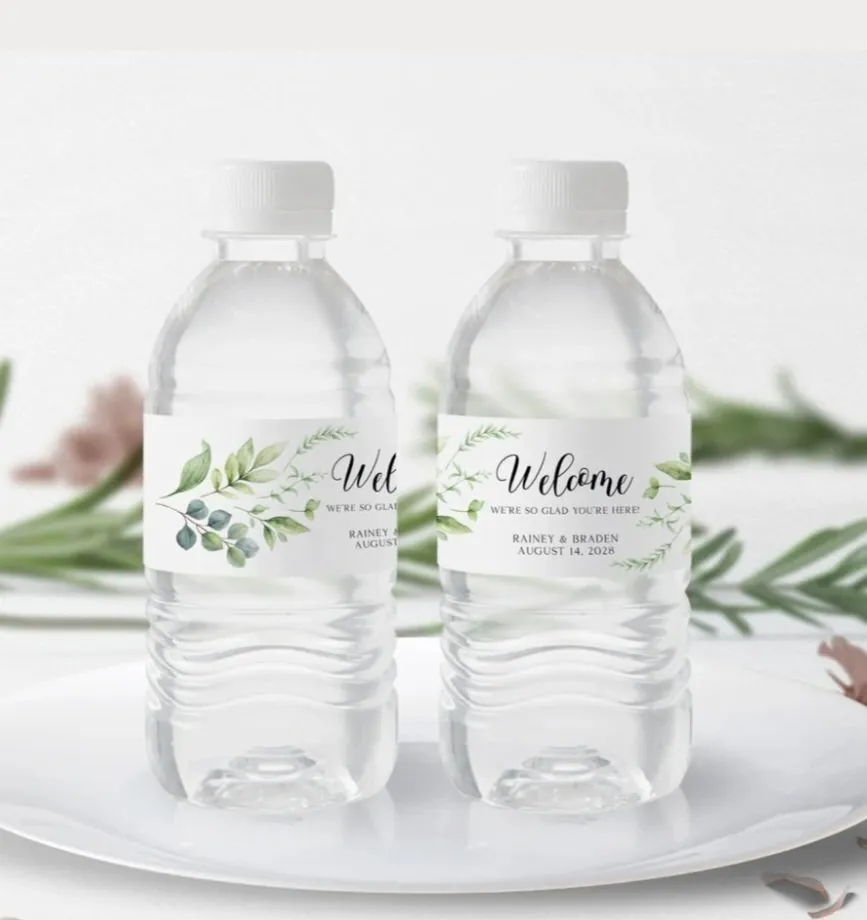 Custom Water Bottle Labels x 20 