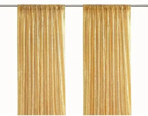Gold Sequin Backdrop Curtains 
