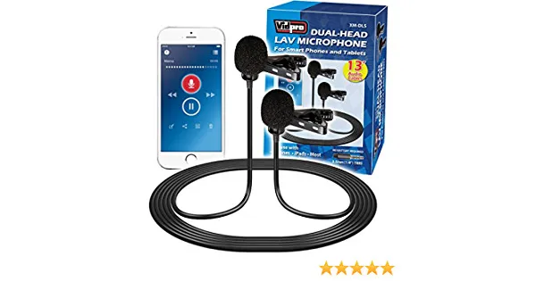 Micrófono solapa Dual - VidPro