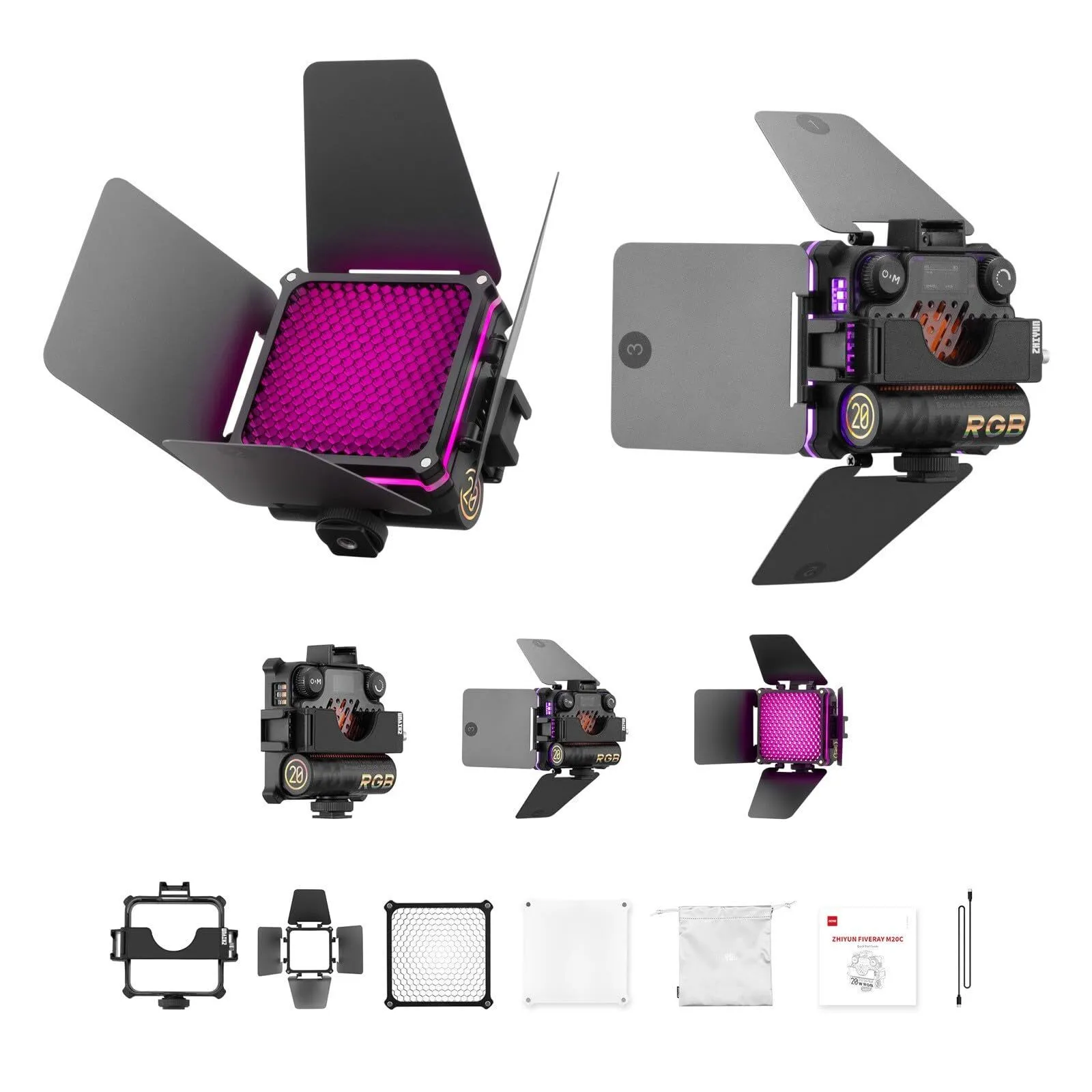 Zhiyun FIVERAY M20C RGB Luz Led