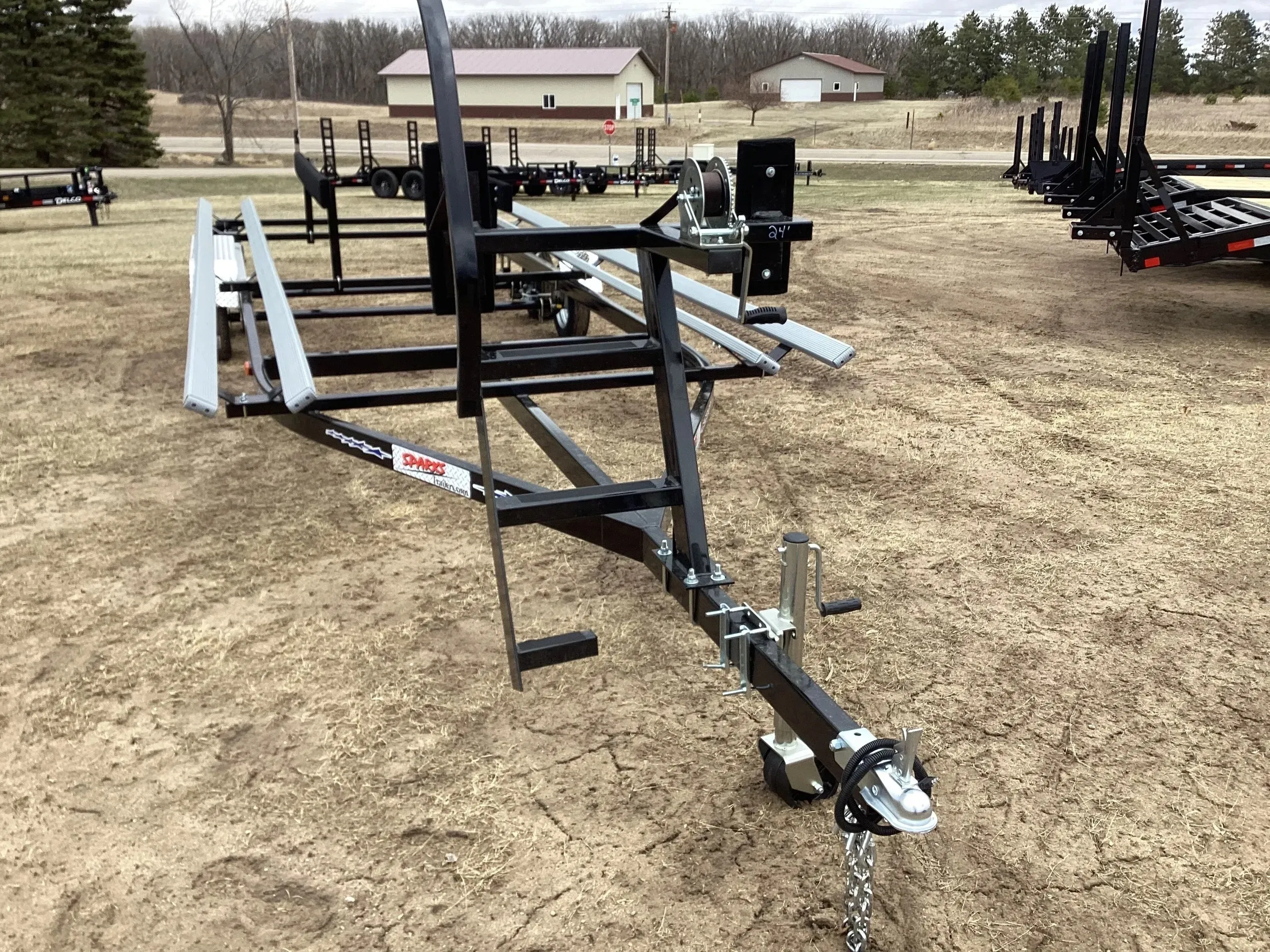 Pontoon Vinyl Bunk Trailer Double Axle