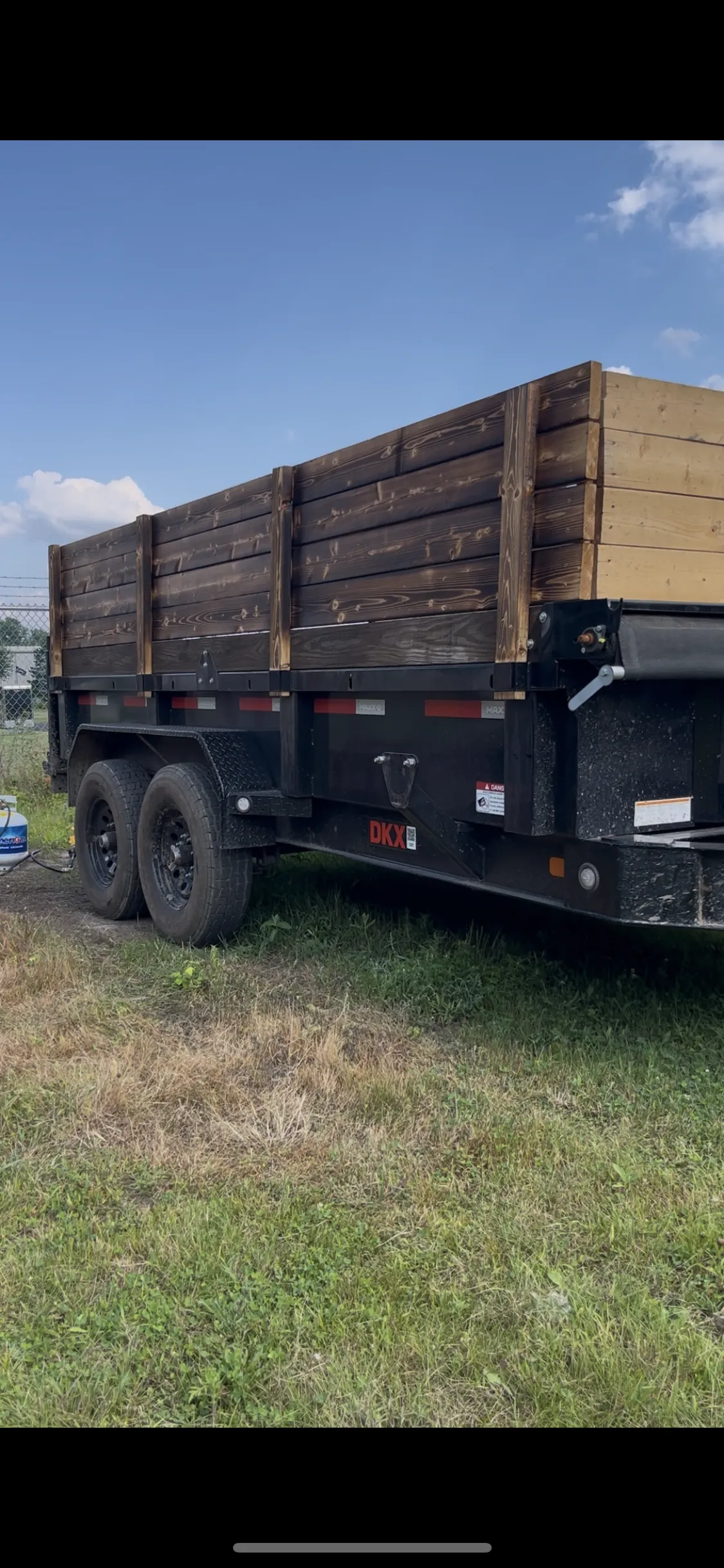 14' Dump Trailer 4' Sides